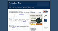 Desktop Screenshot of antioxidant-guru.com